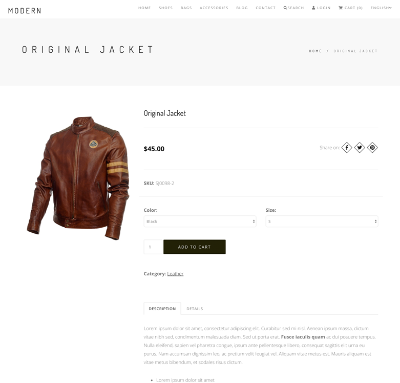 Product Page