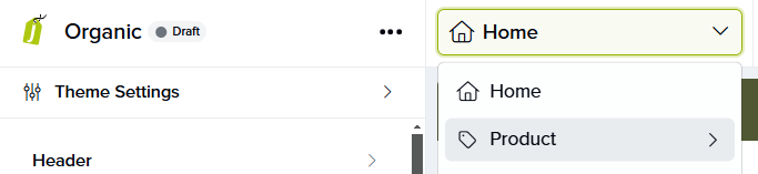 Product template