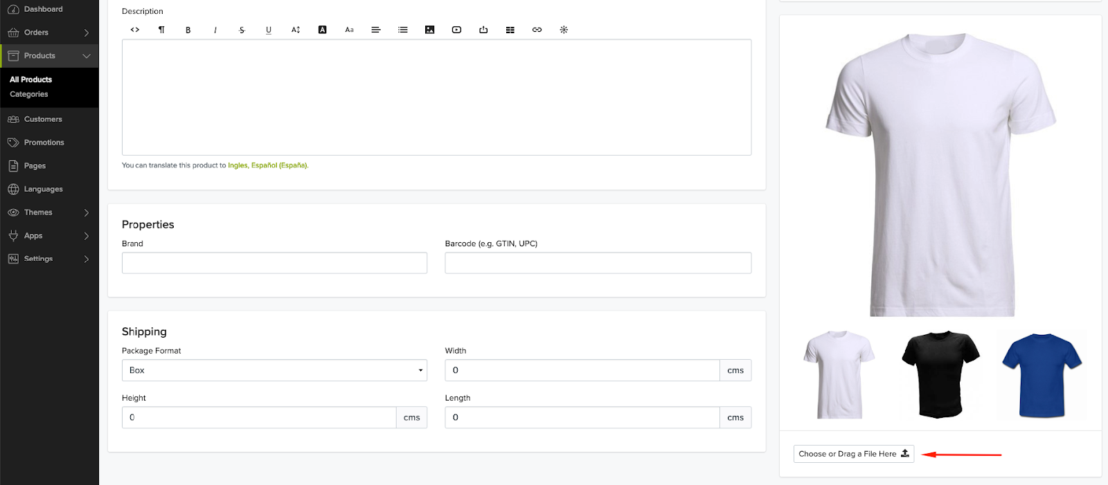 Product Options with Associated Images