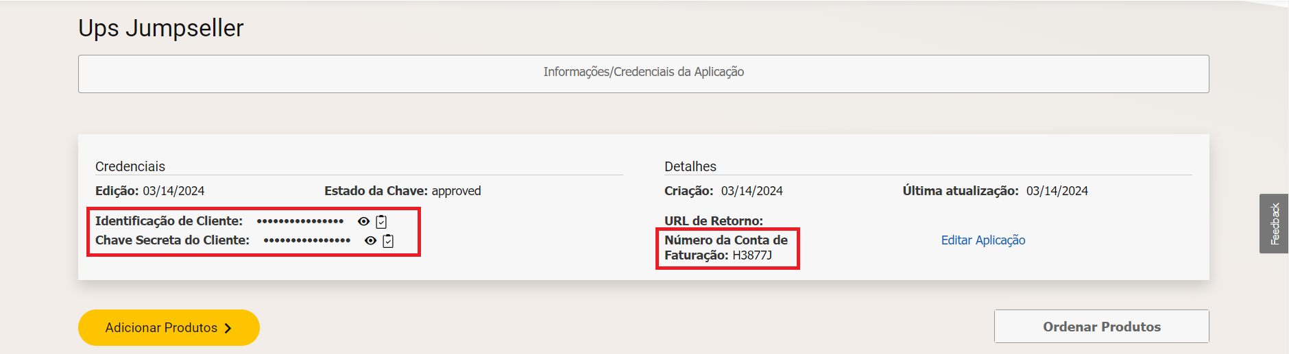 credenciais