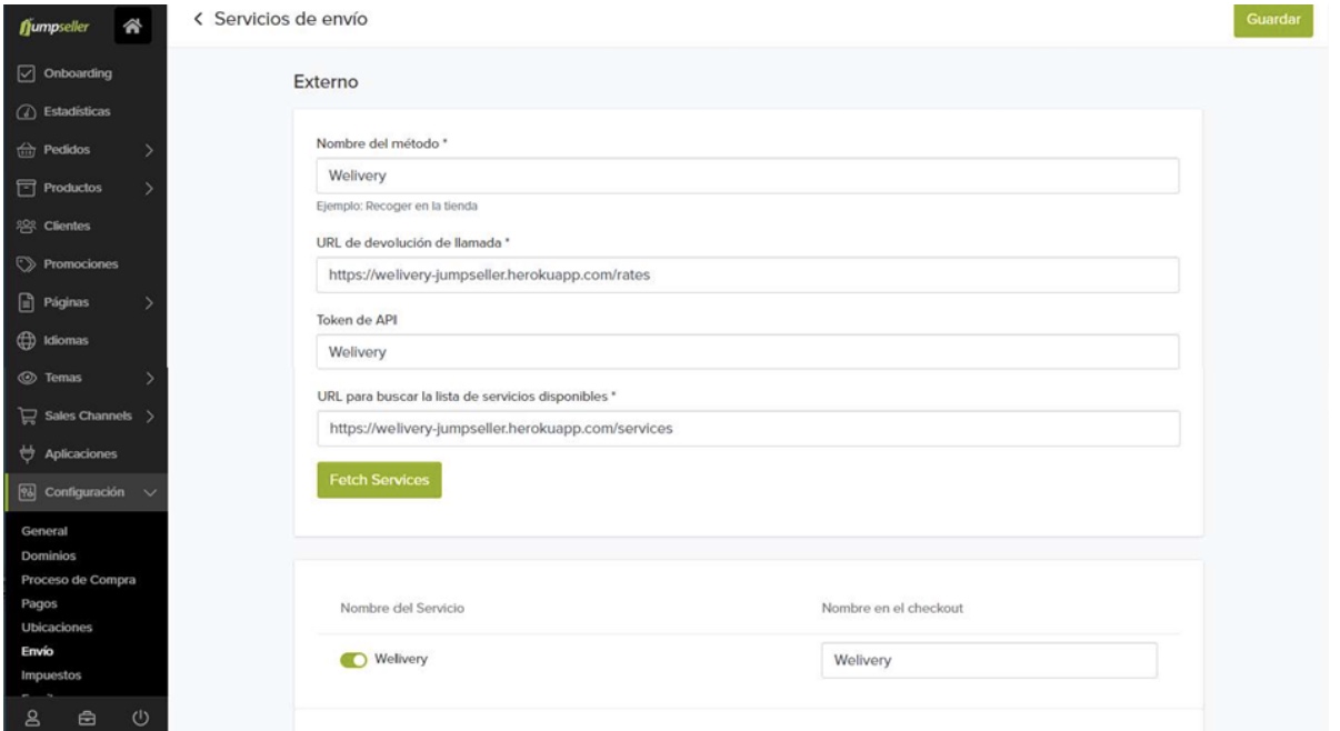 Shipping method customization